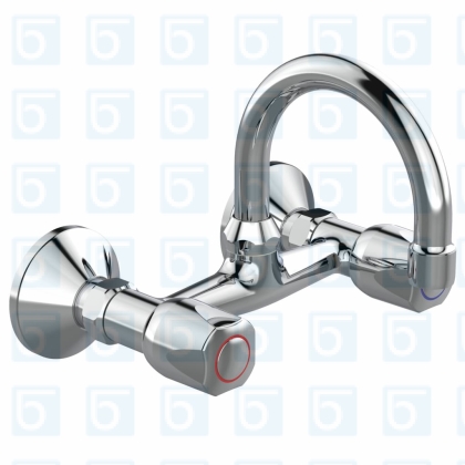 Смесител стенен за умивалник Iskar B1392AA