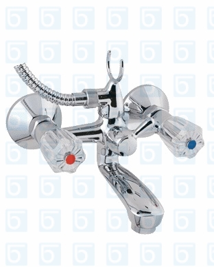 Смесител стенен за вана/душ с аксесоари Rositsa B1361AA
