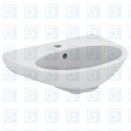 Мивка за баня с отвор за батерия Seva Fresh 50x37см. W405501