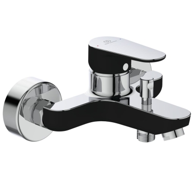 Смесител за вана и душ, черен/хром Tyria BC157HS