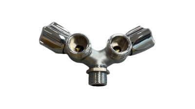 Спирателен двоен кран 1/2"х3/4"х3/4"