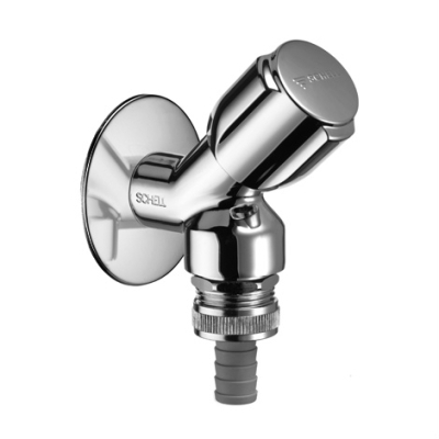 Спирателен ъглов кран 1/2"х3/4" с щуцер за пералня/миялна SCHELL COMFORT