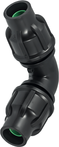 LOCK коляно за LDPE тръби ф16