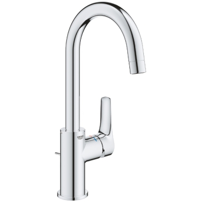 Висок смесител за мивка Grohe Eurosmart, с изпразнител 23537003