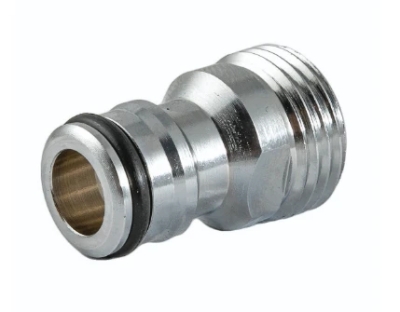 Накрайник за бърза връзка 1/2"мъжки, месингов, хромиран